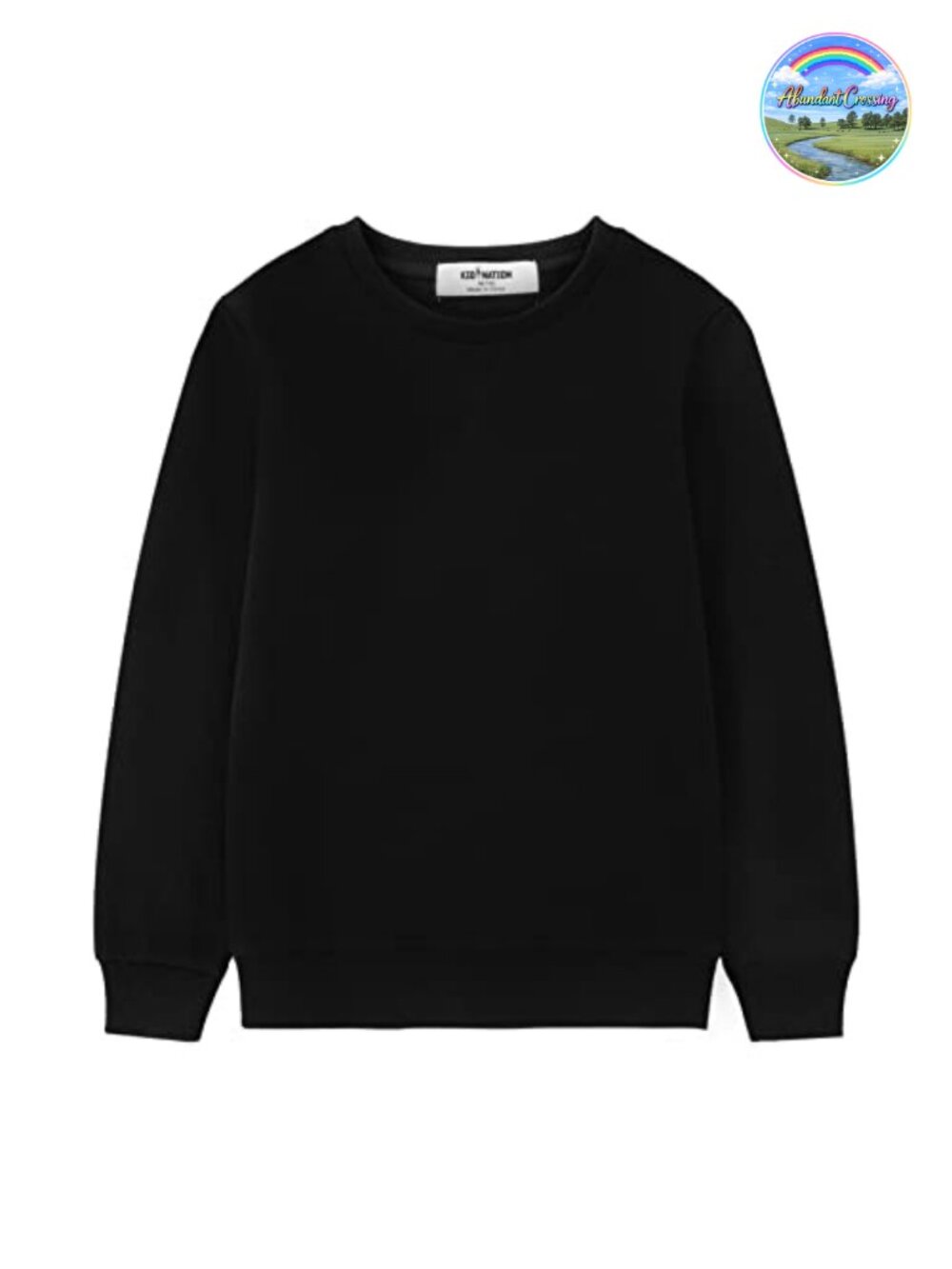 Kids Fleece Crewneck Pullover Sweatshirt Long Sleeve Unisex